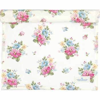 Bieżnik bawełniany Josefina white Green Gate, 140 x 45 cm