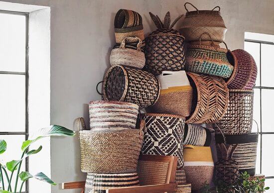 kolekcja koszy ozdobnych