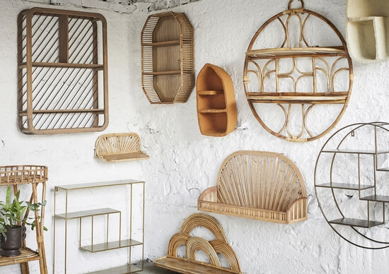 kolekcja oryginalnych półek wiszących 